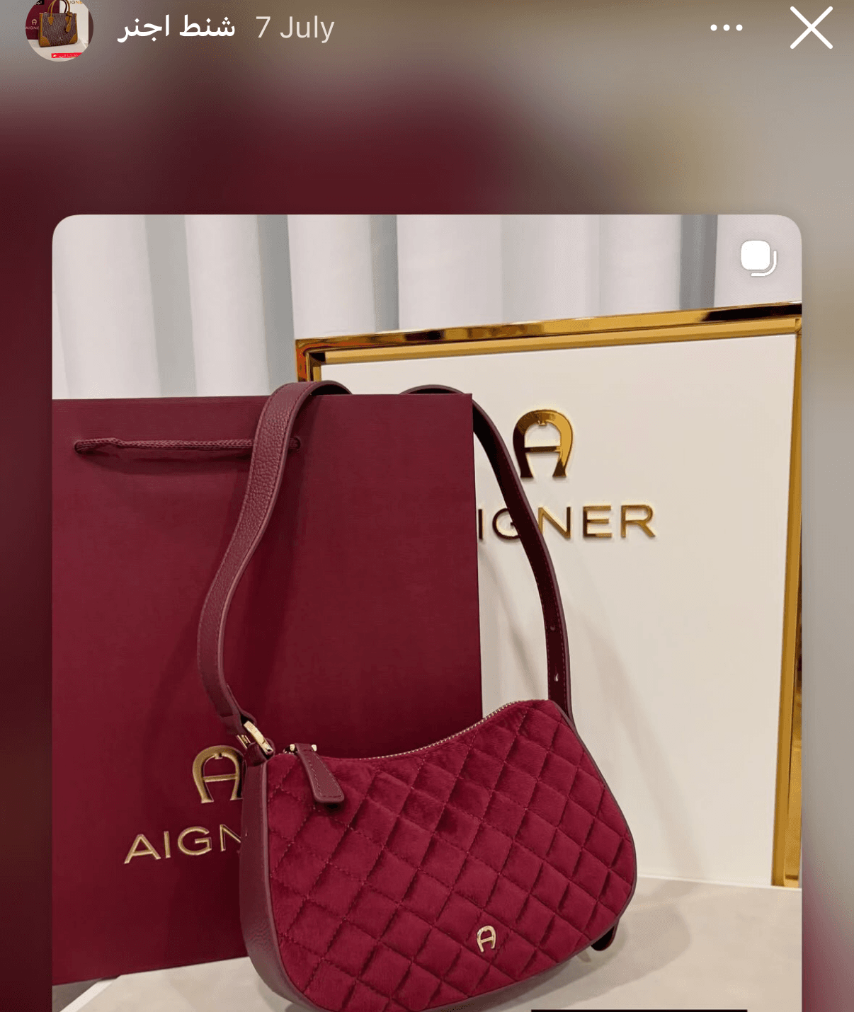شنطة أجنر مونوجرام